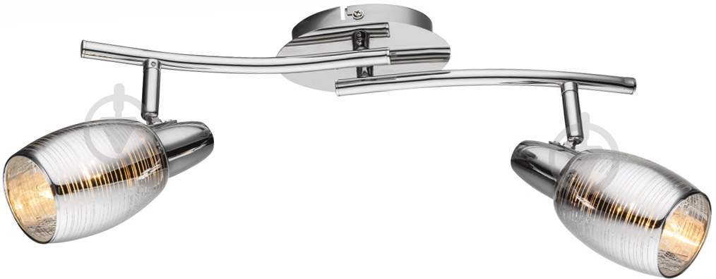 Спот Globo Carson 2x40 Вт E14 хром 54986-2 - фото 1