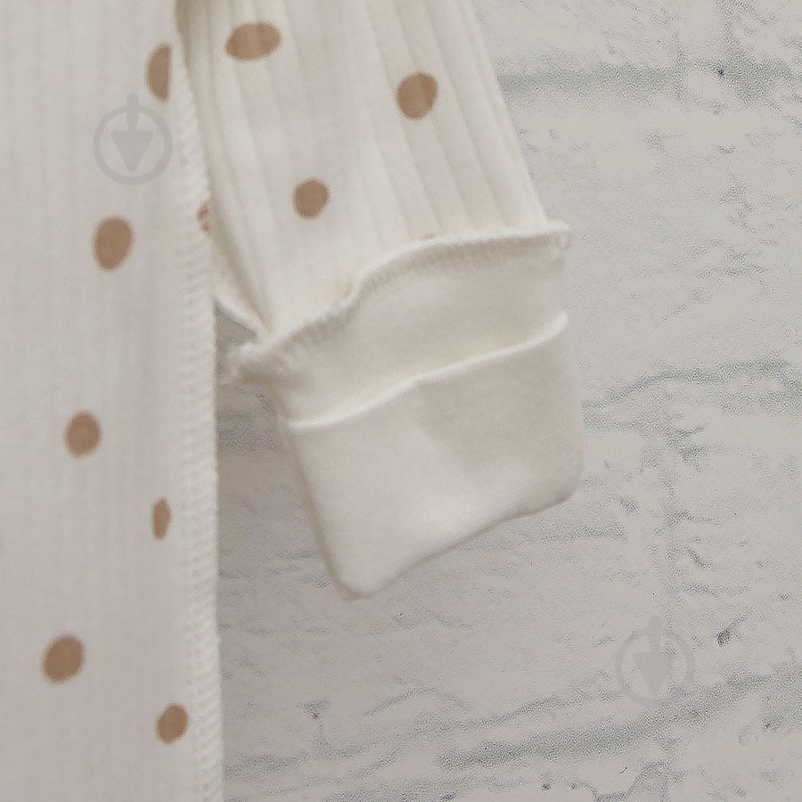 Комплект для новорожденных Blanka Горошек бежевый р.56-62 110815 - фото 2