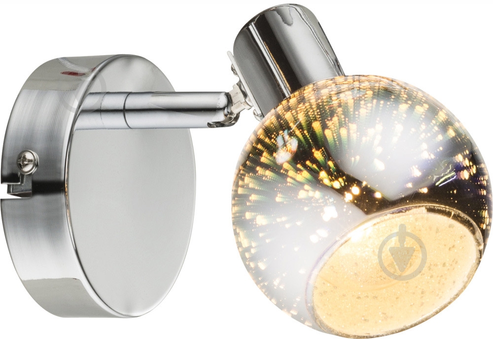 Спот Globo Koby 1x40 Вт E14 хром 54845-1 - фото 1