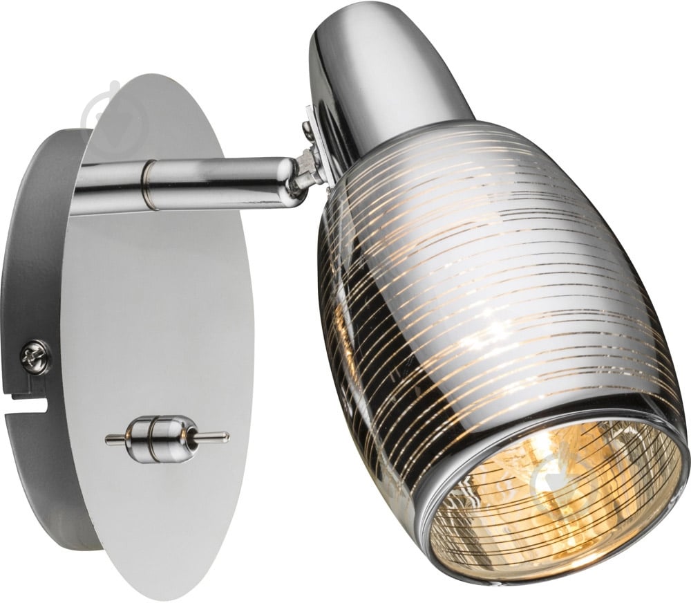 Спот Globo Carson 1x40 Вт E14 хром 54986-1 - фото 1 Спот Globo Carson 1x40 Вт E14 хром 54986-1 - фото 1