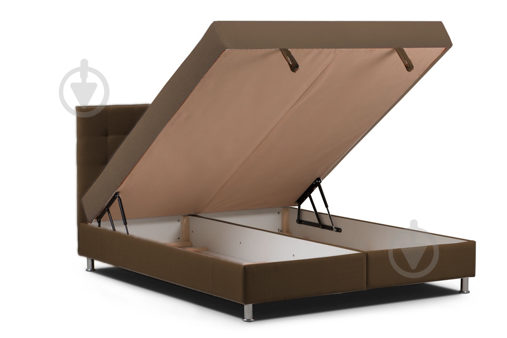 Ліжко з підйомним механізмом PRAKTICA Sofa Мелісса L16 (категорія 2) 160x200 см коричневий - фото 2
