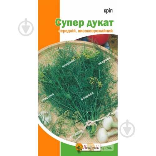 Семена Яскрава укроп Супер дукат 2,5 г (4823069913533) - фото 1 Семена Яскрава укроп Супер дукат 2,5 г (4823069913533) - фото 1