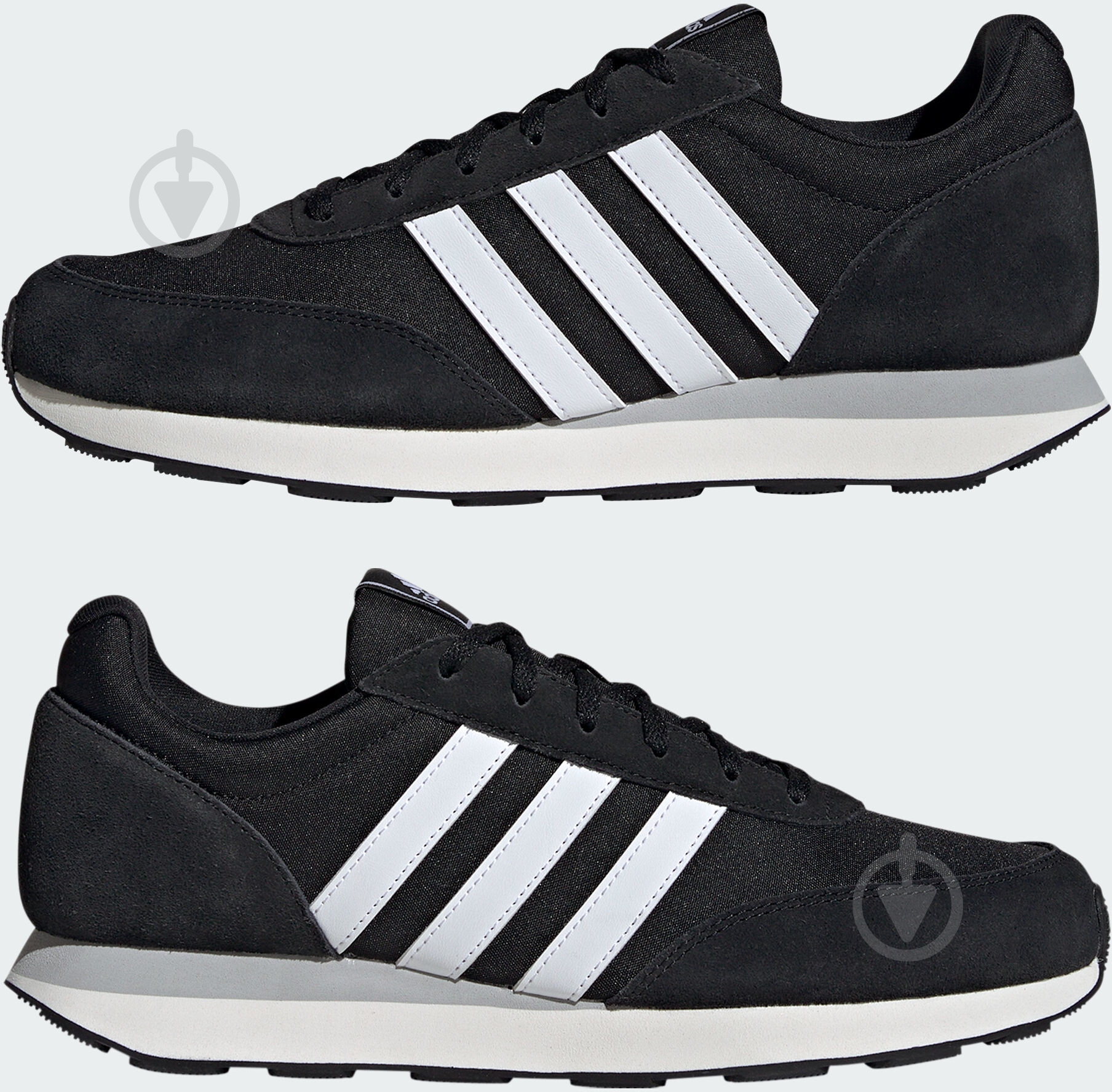 Кросівки чоловічі демісезонні Adidas RUN 60S 3.0 IE3826 р.44 2/3 чорні - фото 5