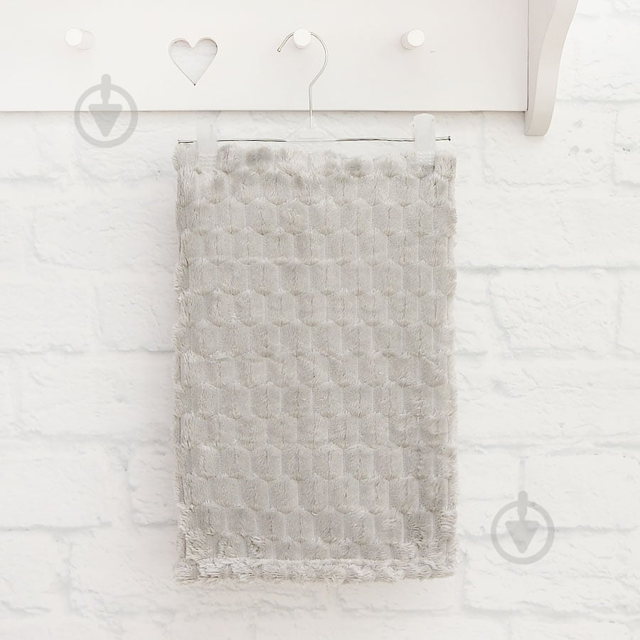 Плед Blanka Соти 75x85 см сірий - фото 1