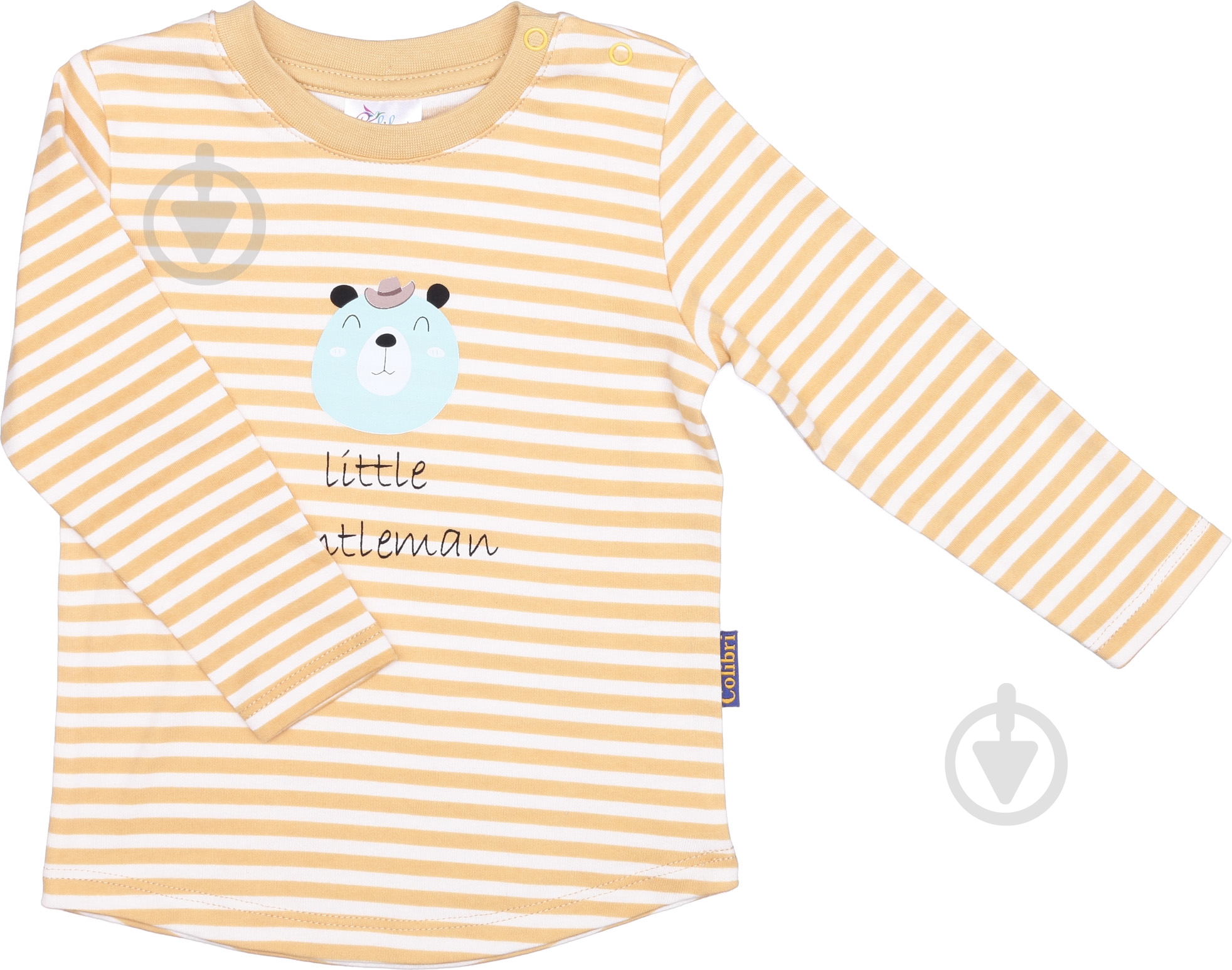 Лонгслив для мальчика Colibrі р.74 желтый CLB007 - фото 1