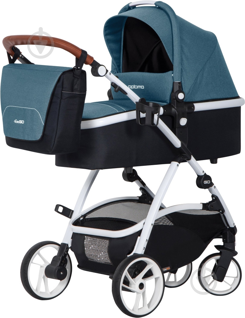 Коляска универсальная EasyGo 2 в 1 Optimo adriatic 5978 - фото 1