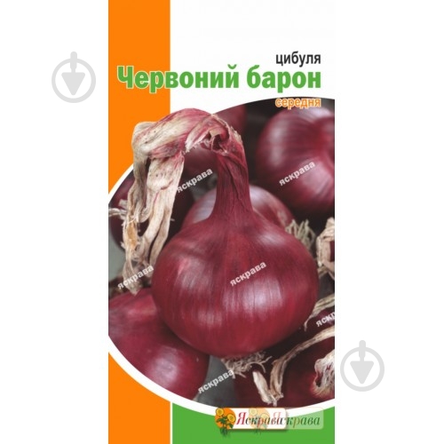 Насіння Яскрава цибуля ріпчаста Червоний барон 1 г (4823069808693) - фото 1