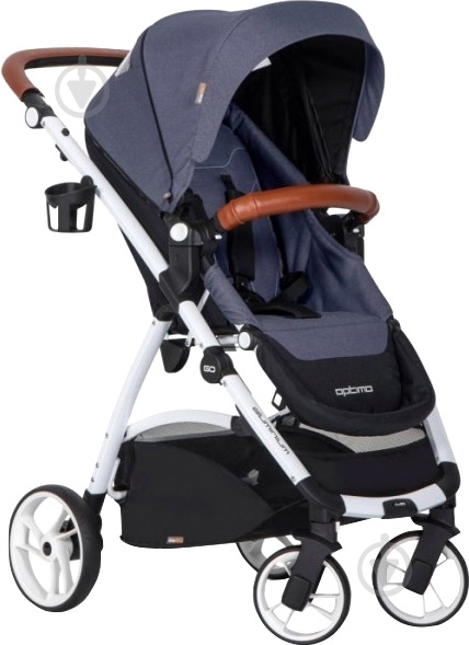 Коляска универсальная EasyGo 2 в 1 Optimo denim 5976 - фото 2