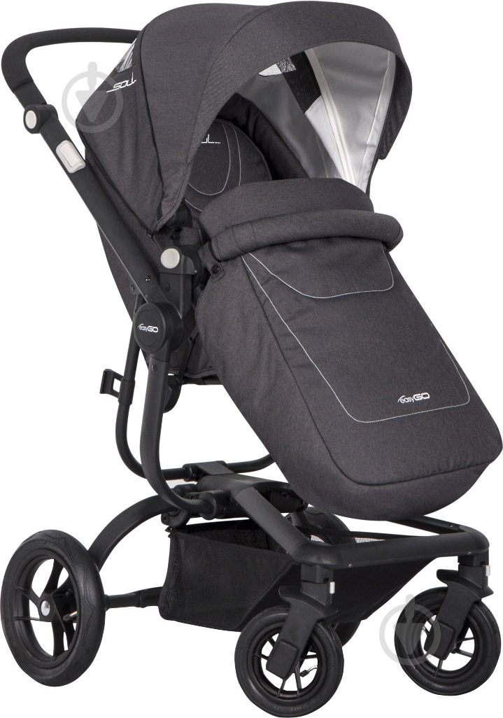 Коляска універсальна EasyGo 2 в 1 Soul anthracite 6240 - фото 3