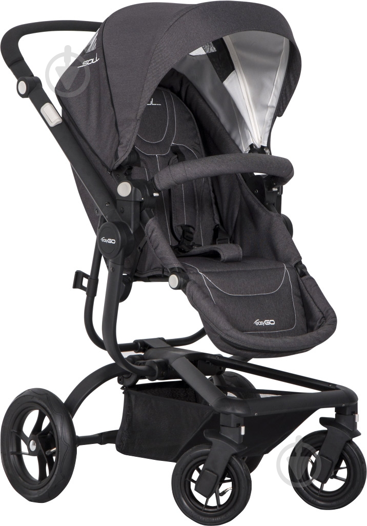 Коляска універсальна EasyGo 2 в 1 Soul anthracite 6240 - фото 2