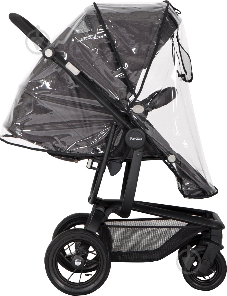 Коляска універсальна EasyGo 2 в 1 Soul anthracite 6240 - фото 7