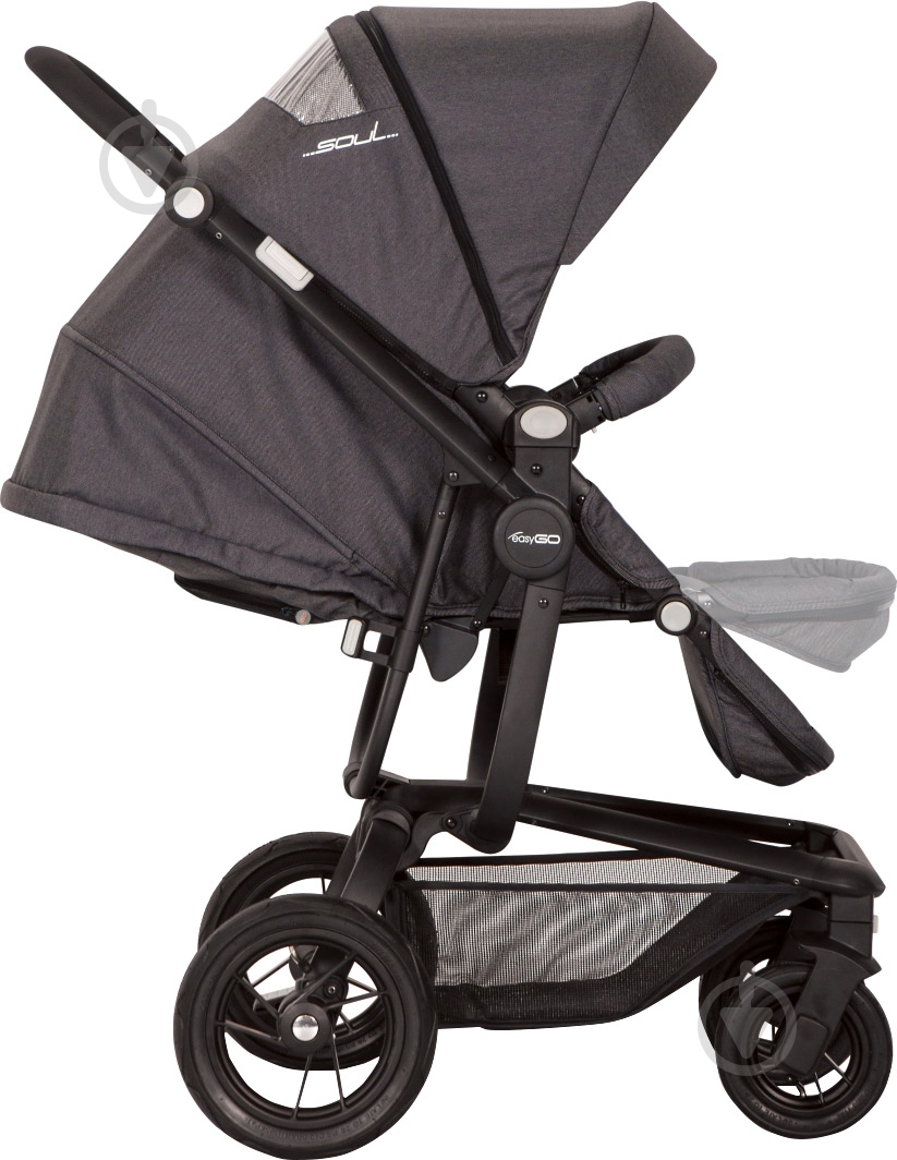Коляска універсальна EasyGo 2 в 1 Soul anthracite 6240 - фото 5