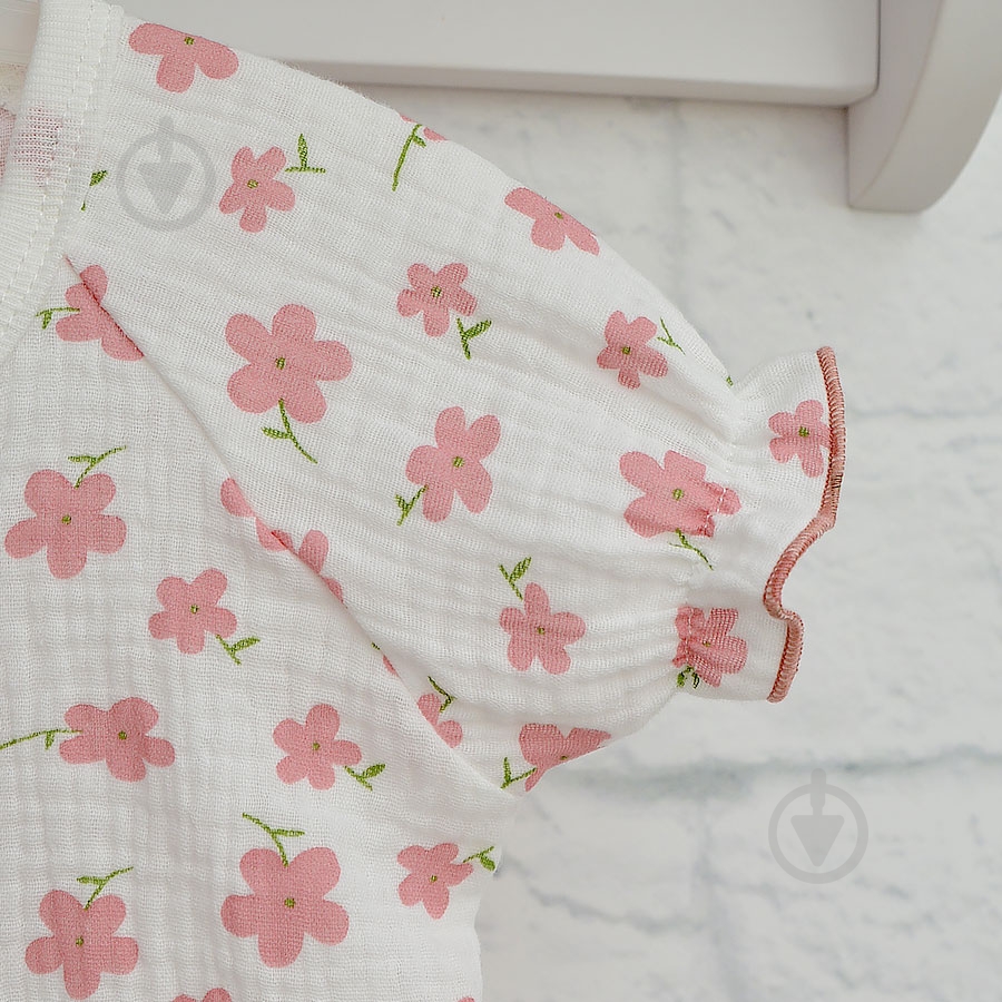 Пісочник для дівчинки Blanka Квіти р.56-62 рожевий 110795 - фото 2 Пісочник для дівчинки Blanka Квіти р.56-62 рожевий 110795 - фото 2