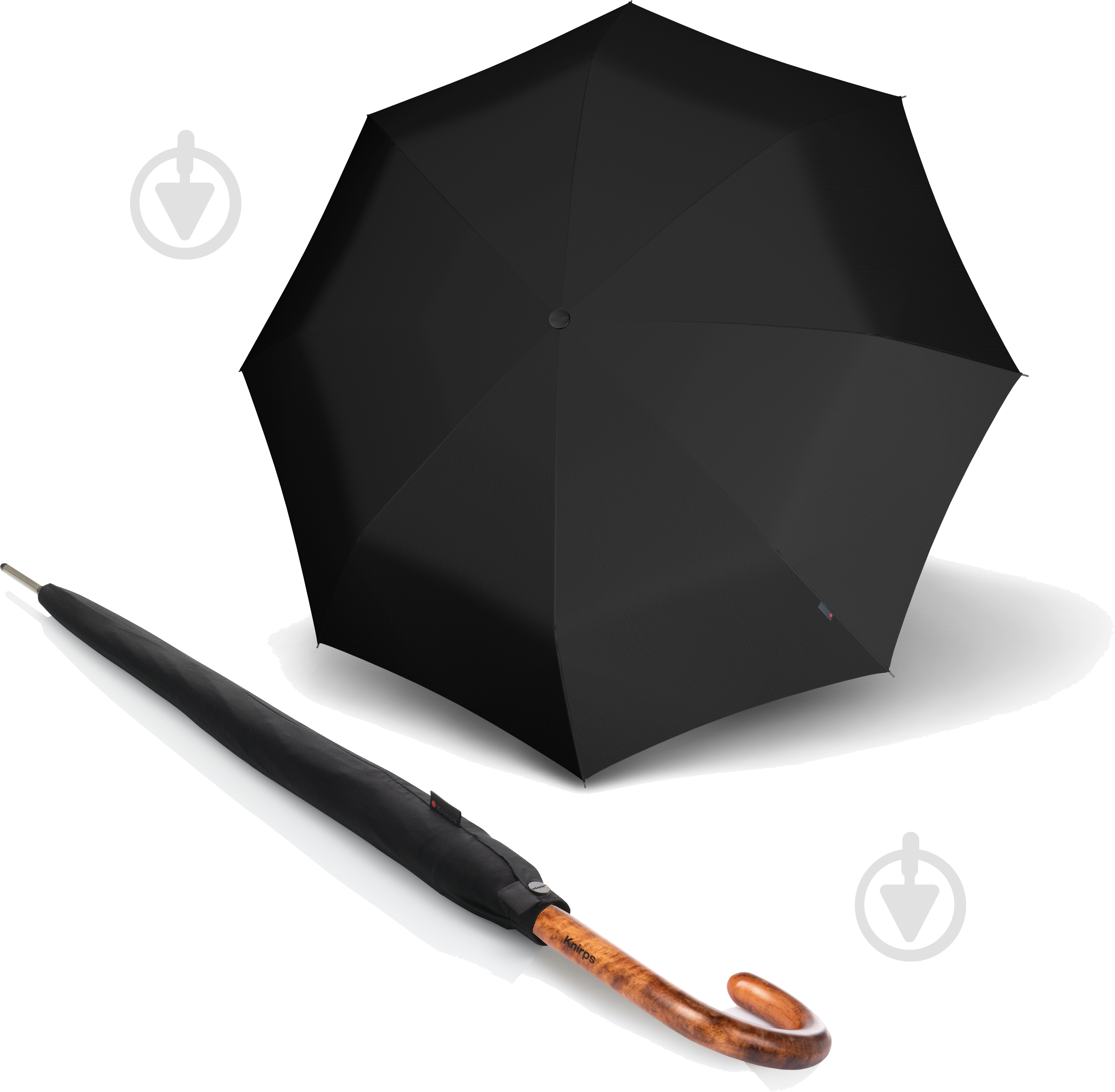 Парасолька Knirps T.772 Long Automatic Black Kn96 3774 1000 - фото 1