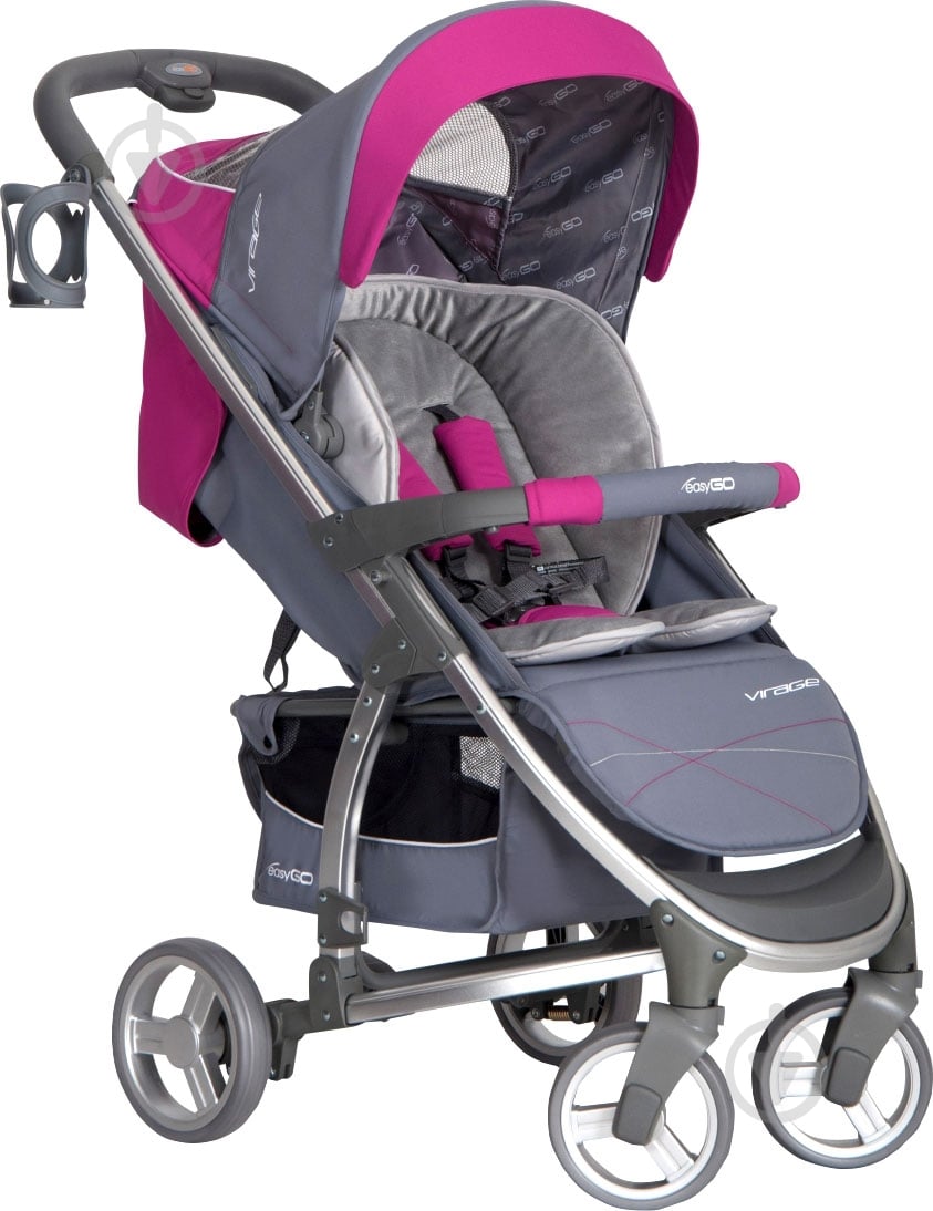 Коляска прогулочная EasyGo Virage fuchsia 5007 - фото 1