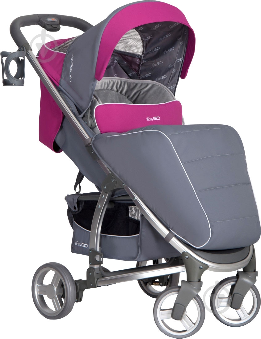 Коляска прогулочная EasyGo Virage fuchsia 5007 - фото 2