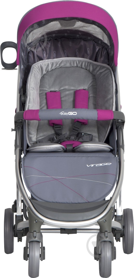Коляска прогулочная EasyGo Virage fuchsia 5007 - фото 3