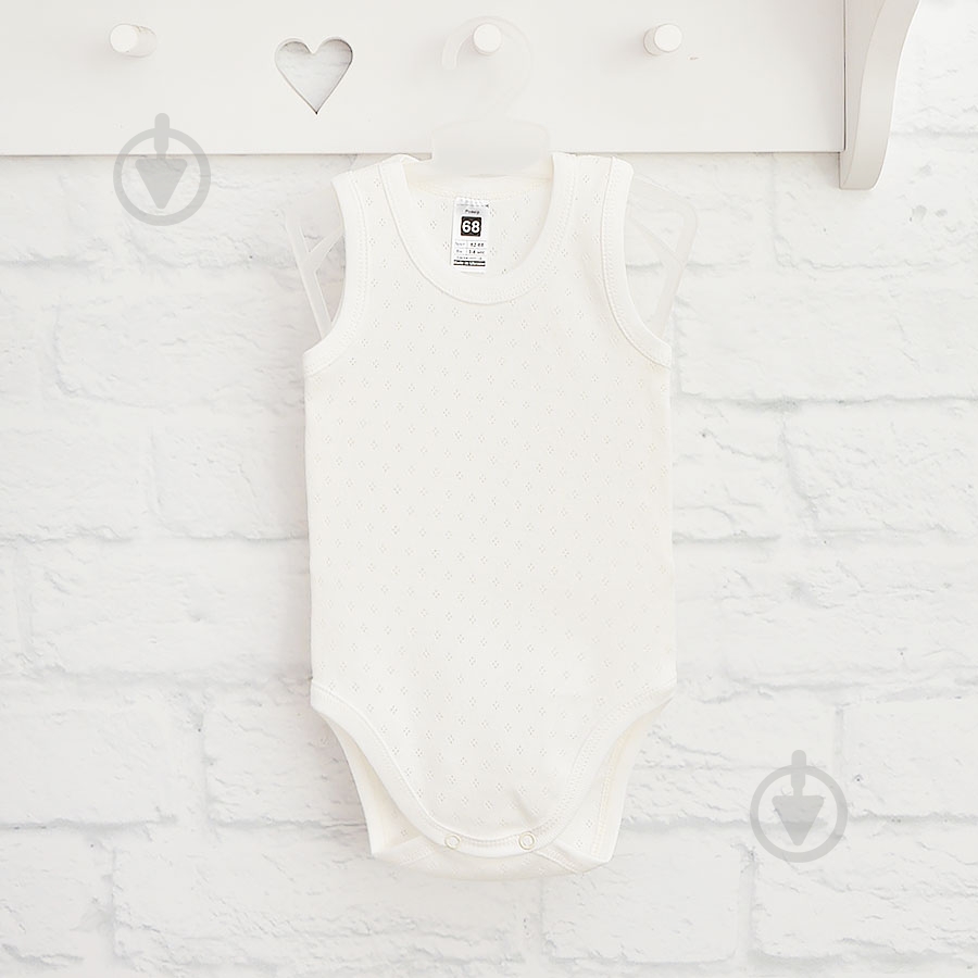 Боди-майка унисекс Blanka р.56-62 бежевый 110806 - фото 1 Боди-майка унисекс Blanka р.56-62 бежевый 110806 - фото 1