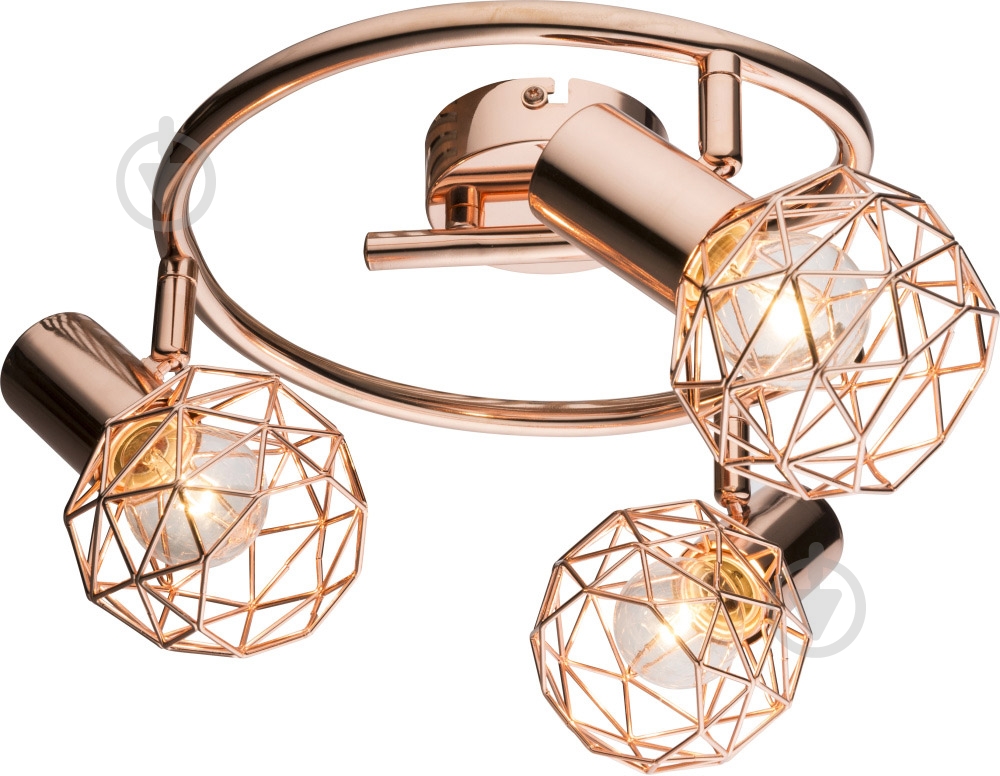Спот Globo Xara 3x40 Вт E14 медь 54805-3 - фото 1