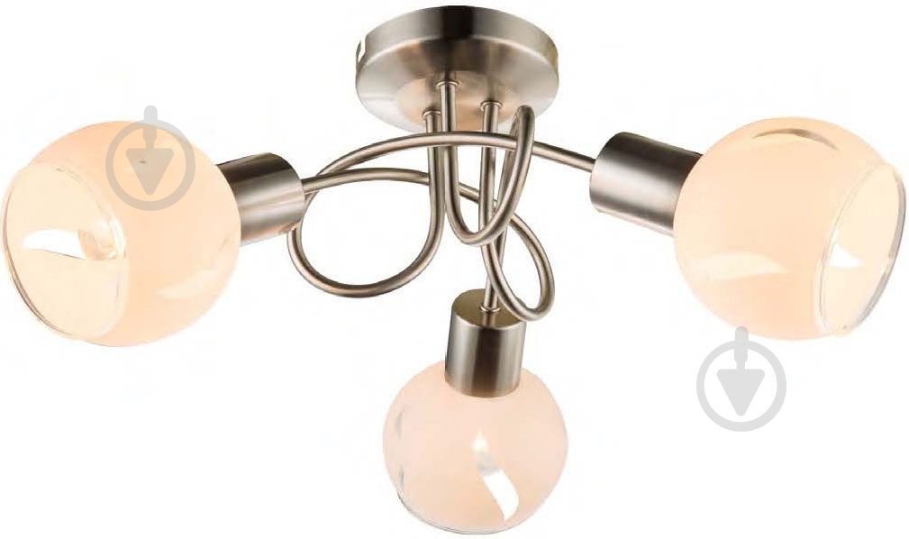 Люстра подвесная Globo 3x40 Вт E14 никель 54915-3 - фото 1 Люстра подвесная Globo 3x40 Вт E14 никель 54915-3 - фото 1
