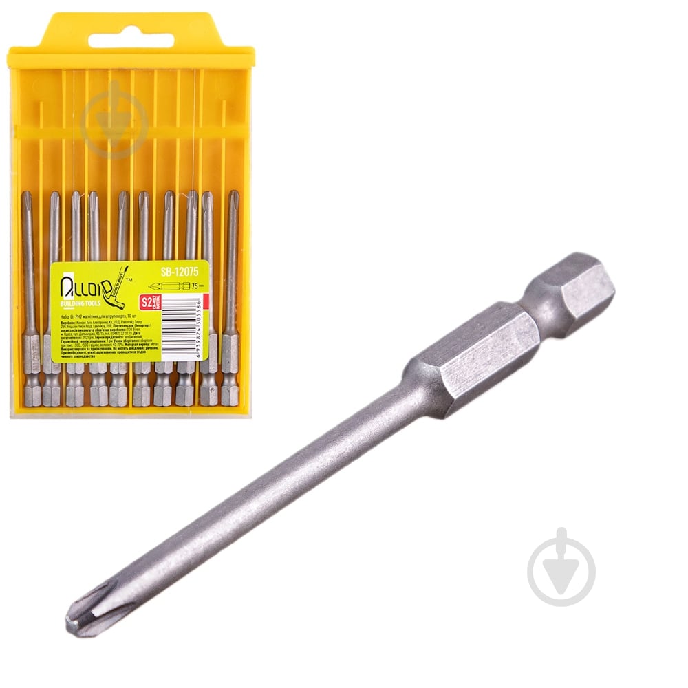 Набор бит Alloid 10 шт. SB-12075 (100/10) - фото 1