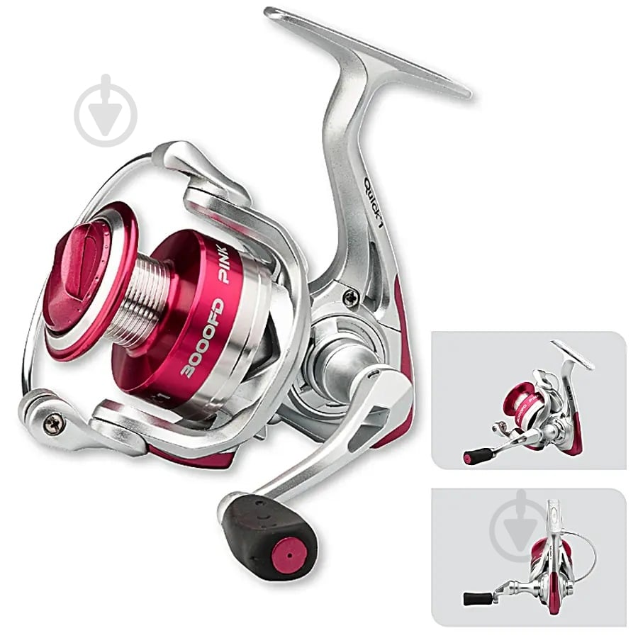 Катушка безынерционная DAM QUICK 1 PINK 2000FD 2000 - фото 1
