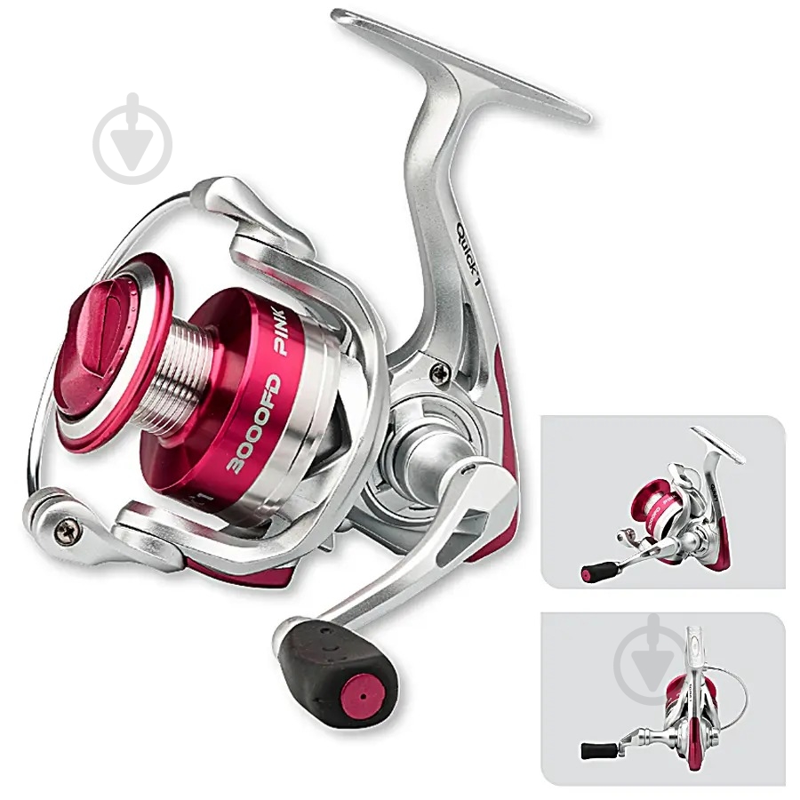 Катушка безынерционная DAM QUICK 1 PINK 3000FD 3000 - фото 1