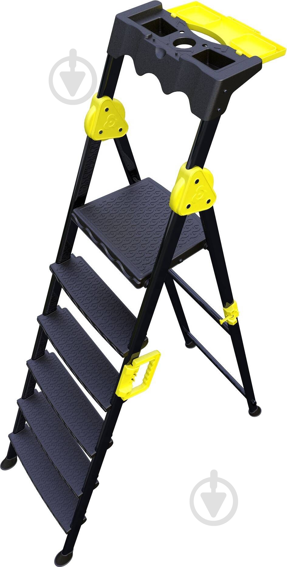 Лестница-стремянка Burmaster PRO STPL-BL6 c органайзером - фото 1