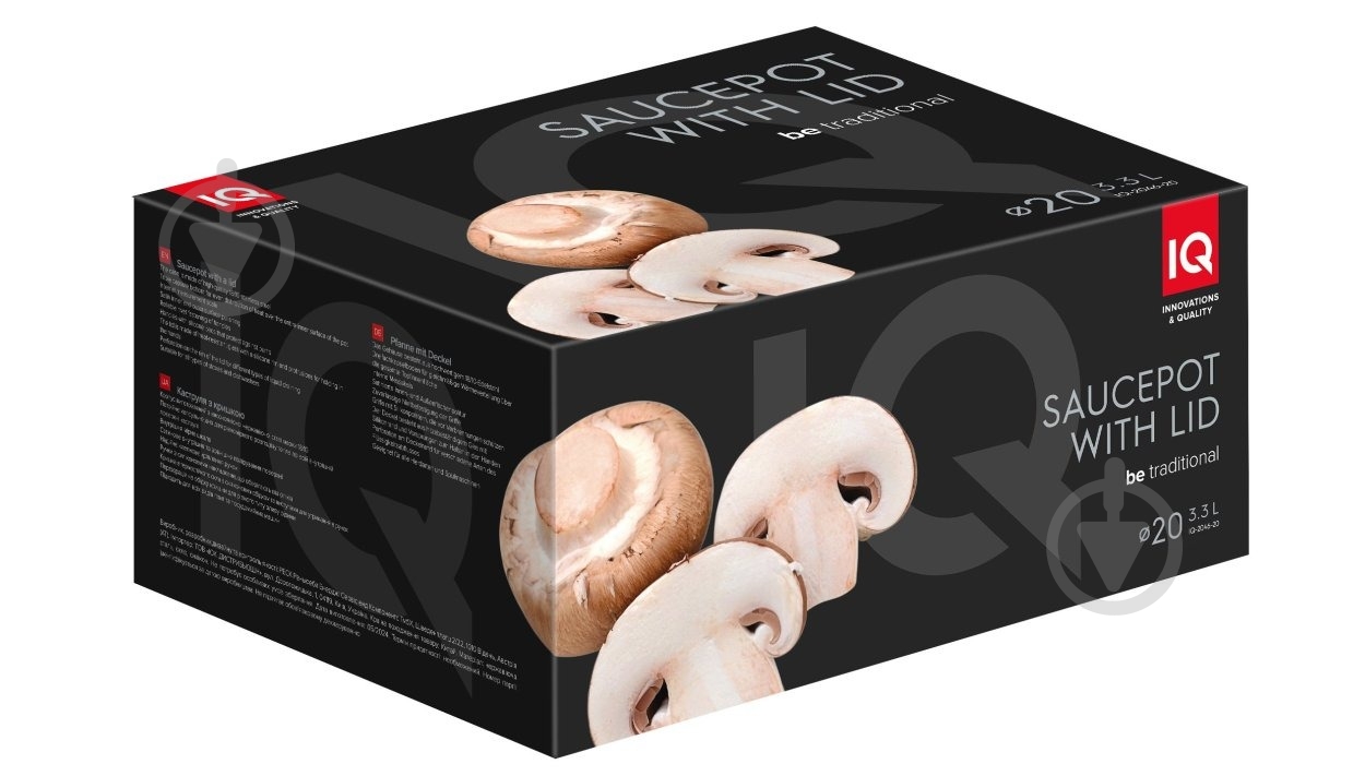 Каструля з кришкою IQ Be Traditional 3.3 л (IQ-2046-20) - фото 5 Каструля з кришкою IQ Be Traditional 3.3 л (IQ-2046-20) - фото 5