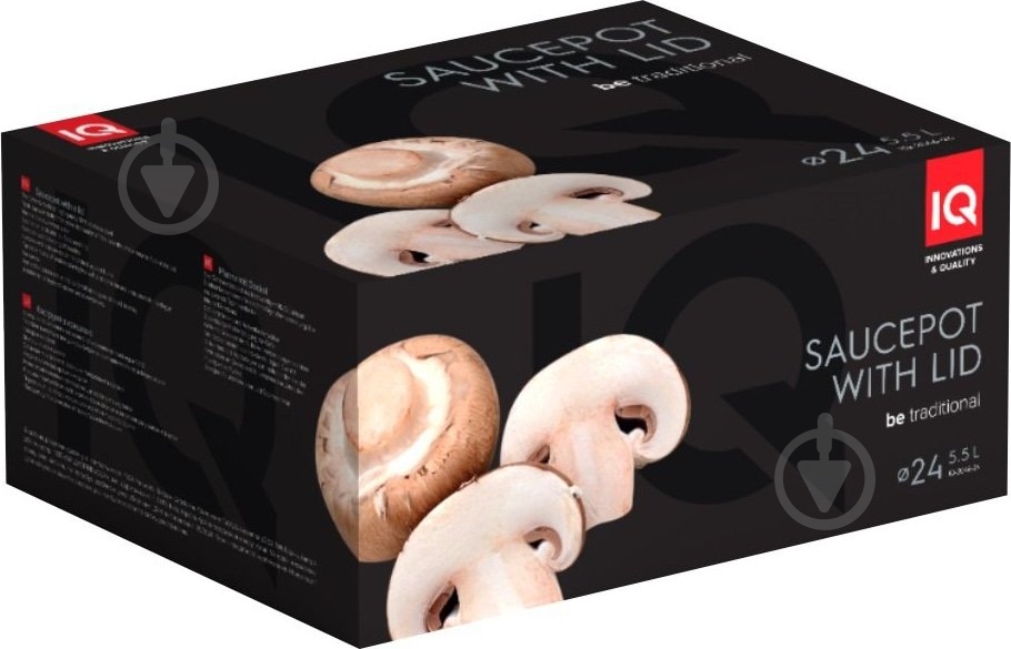Каструля з кришкою IQ Be Traditional 5.5 л (IQ-2046-24) - фото 6