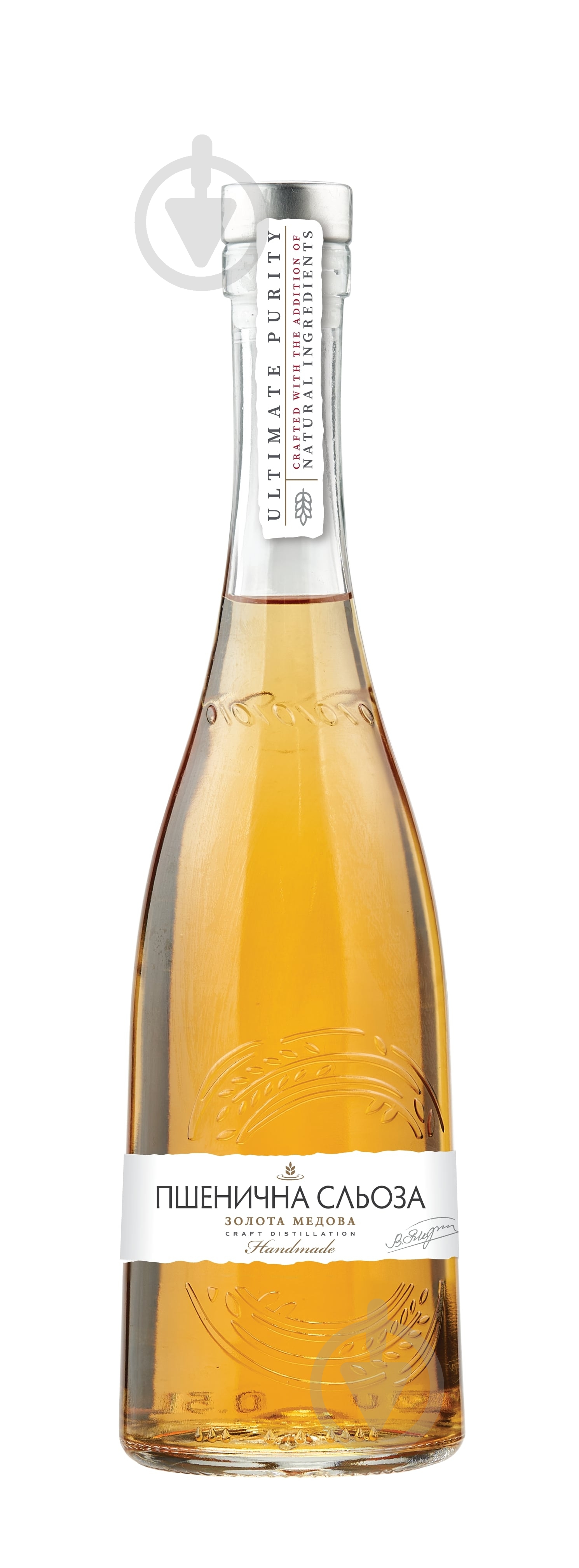 Настойка Пшеничная слеза Золотая Медовая 0,5 л - фото 1
