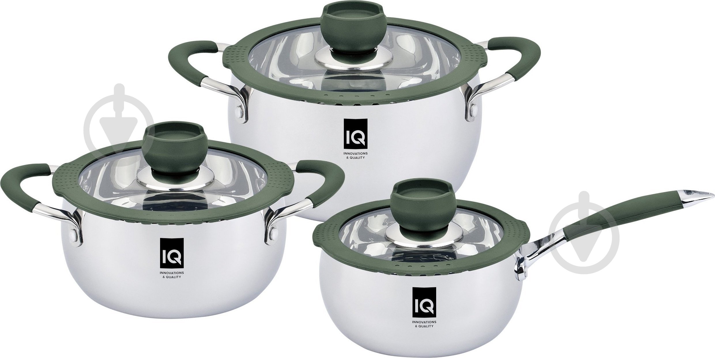 Каструля з кришкою IQ Be Trendy 5.7 л (IQ-2044-24) - фото 6 Каструля з кришкою IQ Be Trendy 5.7 л (IQ-2044-24) - фото 6