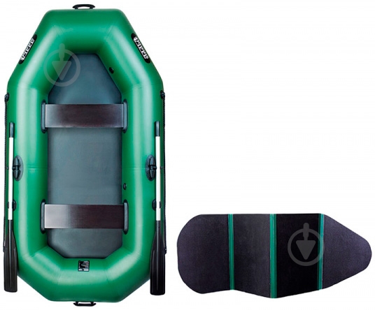 Човен надувний Ладья ЛТ-250БВ зелений - фото 1