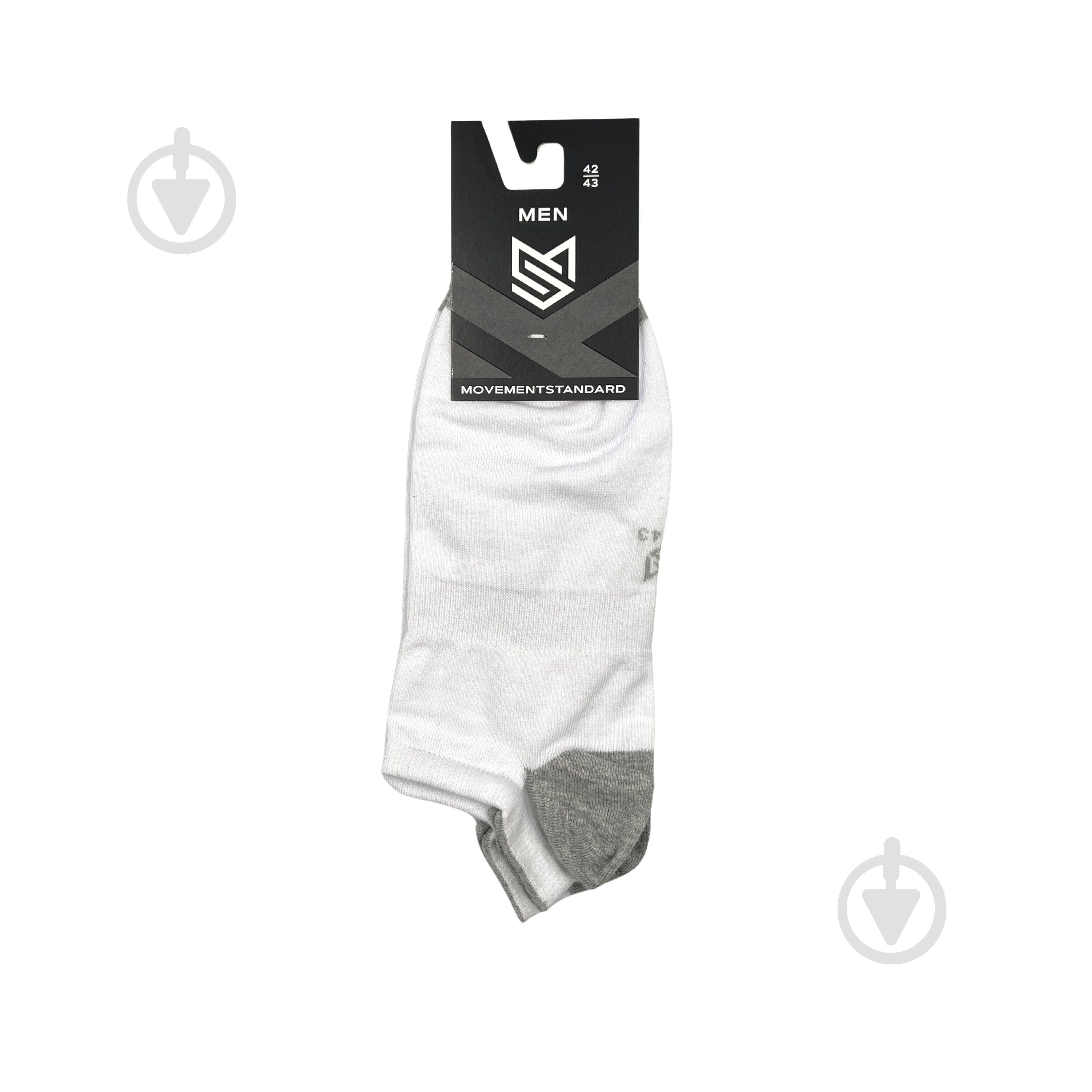 Носки мужские MovementStandard MS M0209S (ультракороткие) 00 р.44-45 бело-серый 1 шт. - фото 2 Носки мужские MovementStandard MS M0209S (ультракороткие) 00 р.44-45 бело-серый 1 шт. - фото 2