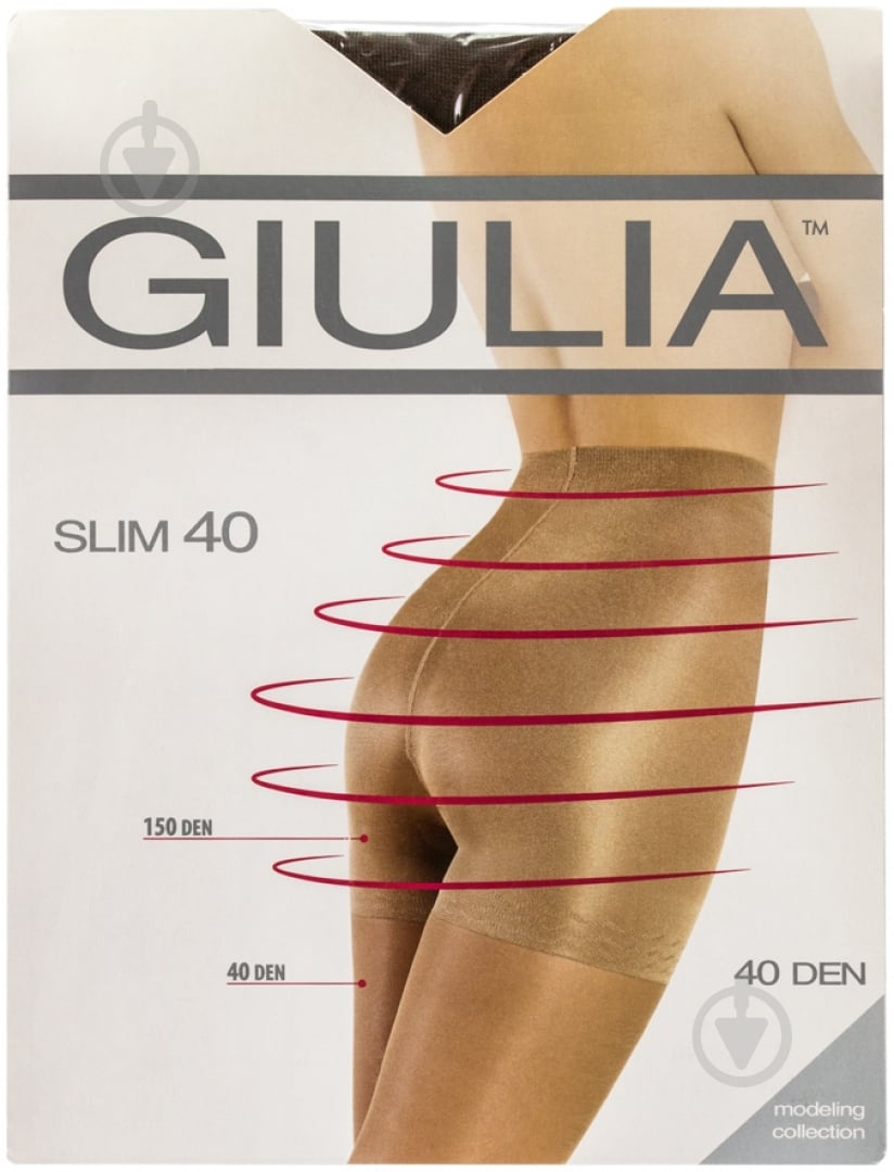Колготки Giulia Slim 40 den 3 кремовый - фото 1