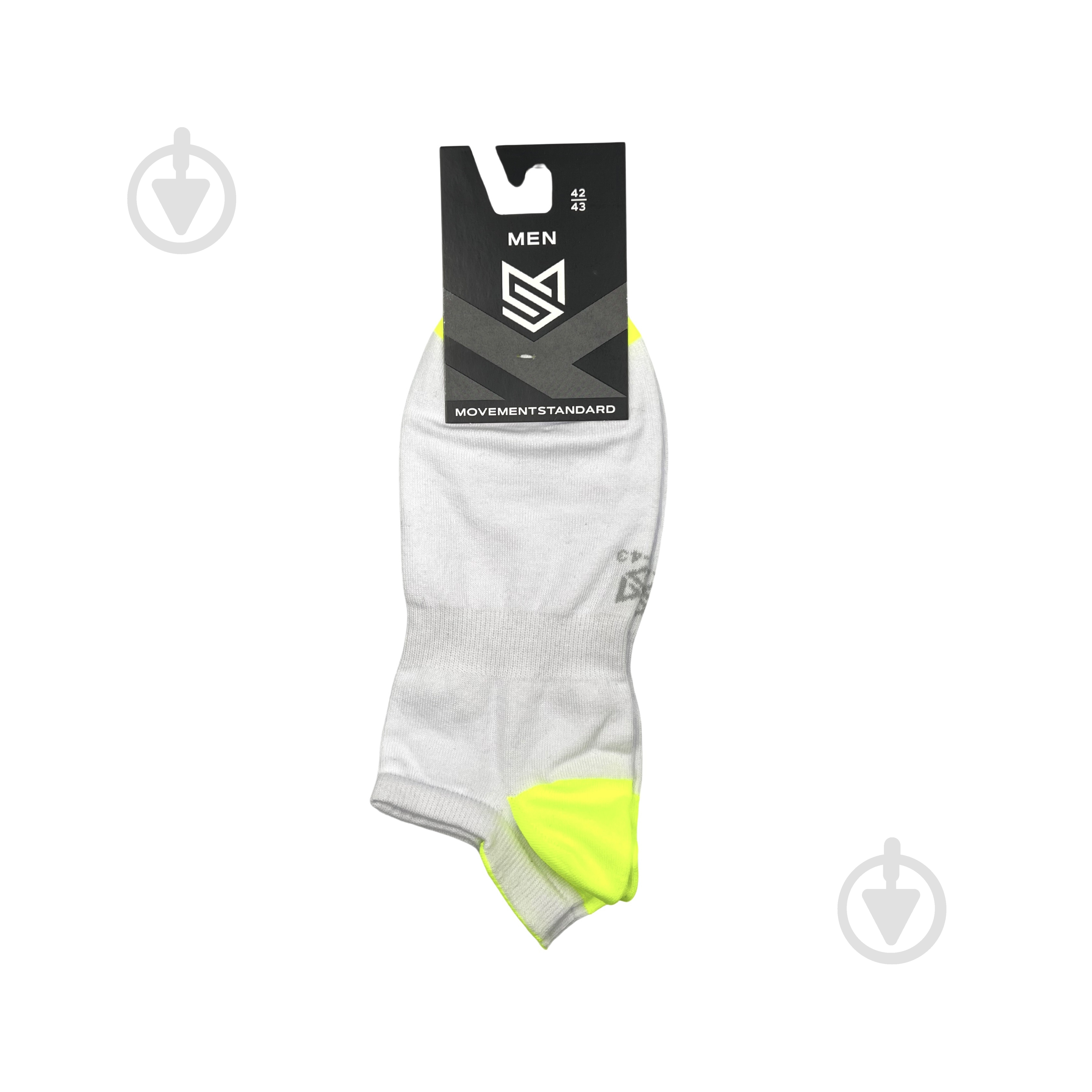 Носки мужские MovementStandard MS M0209S (ультракороткие) 00 р.44-45 бело-салатовый 1 шт. - фото 2 Носки мужские MovementStandard MS M0209S (ультракороткие) 00 р.44-45 бело-салатовый 1 шт. - фото 2