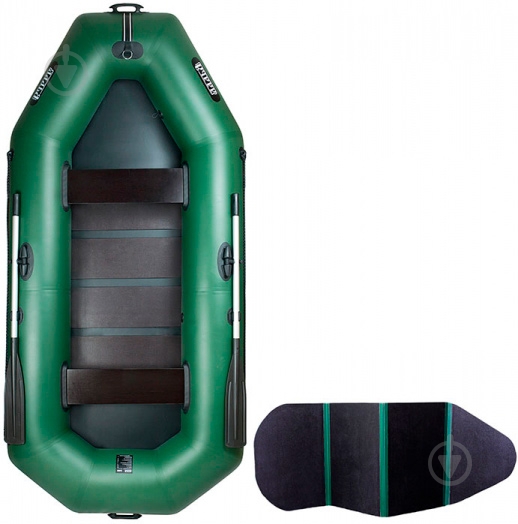 Лодка надувная Ладья ЛТ-290В зеленый - фото 1