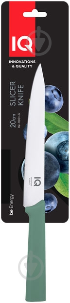 Нож слайсерный IQ IQ Be Energy 20 см IQ-11001-3 - фото 2 Нож слайсерный IQ IQ Be Energy 20 см IQ-11001-3 - фото 2