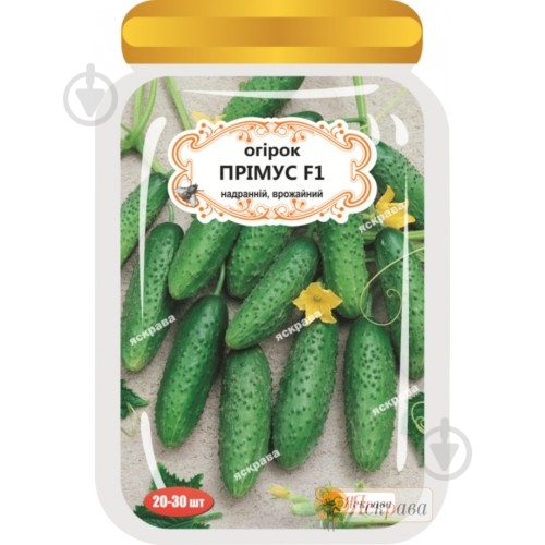 Семена Яскрава огурец Примус F1 20-30 шт. (4823069908737) - фото 1