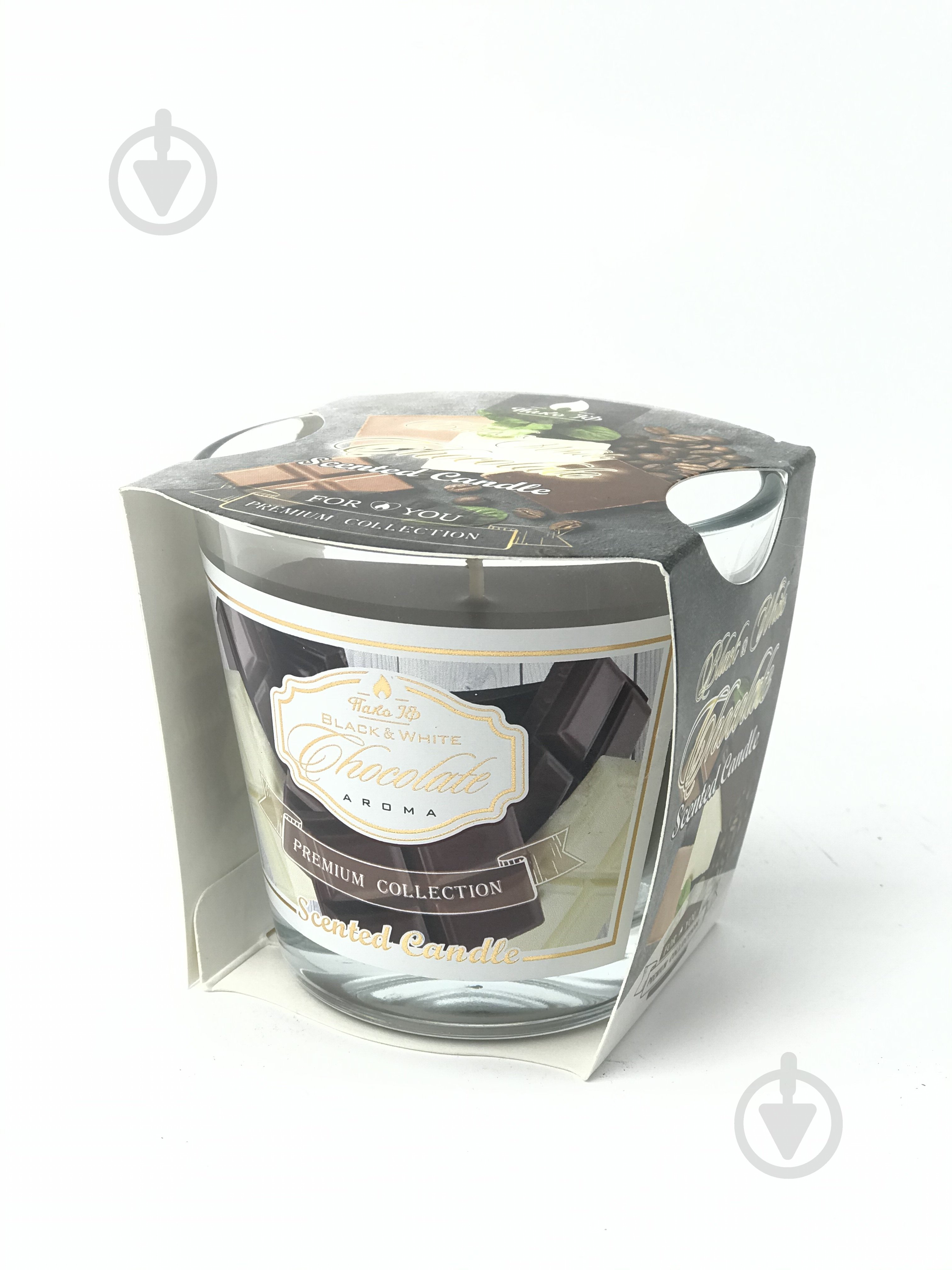 Свеча ароматическая Pako-If Premium collection, Черный & Белый шоколад 90*82 мм, 160 г арт.106 - фото 1 Свеча ароматическая Pako-If Premium collection, Черный & Белый шоколад 90*82 мм, 160 г арт.106 - фото 1