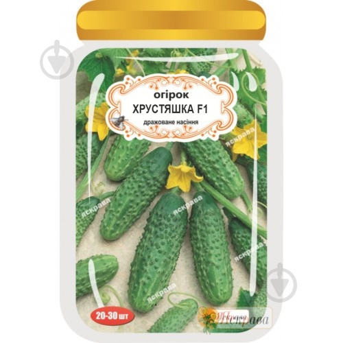 Семена Яскрава огурец Хрустяшка F1 20 шт. (4823069908812) - фото 1