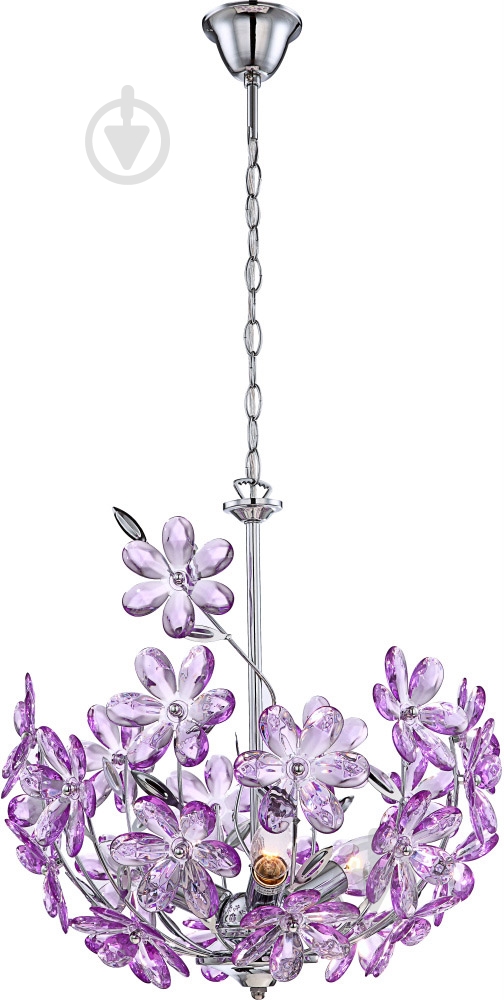 Подвес Globo Purple 3x40 Вт E14 хром 5141 - фото 1 Подвес Globo Purple 3x40 Вт E14 хром 5141 - фото 1