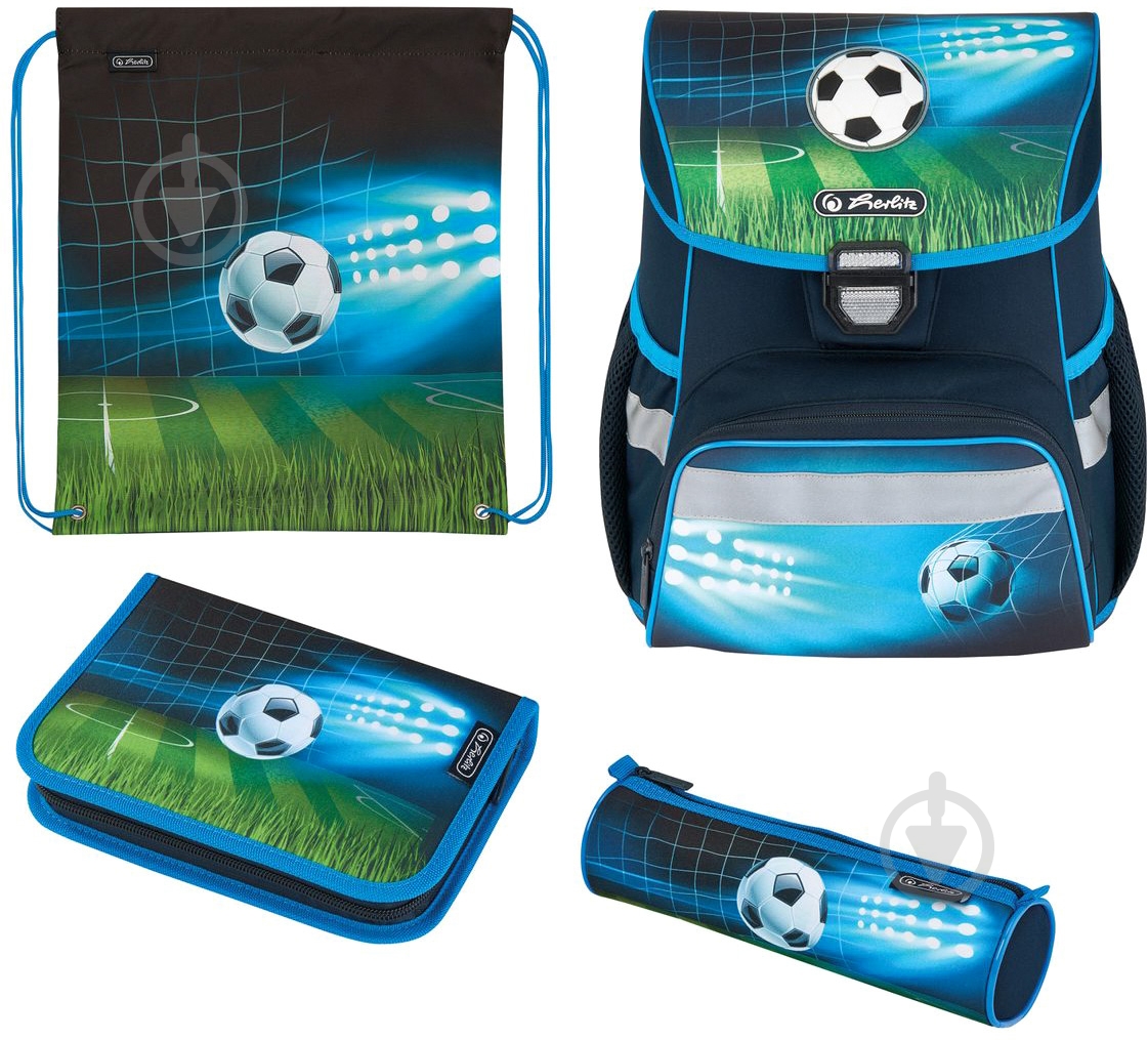 Рюкзак школьный Herlitz Loop Plus Soccer (50025756) - фото 1