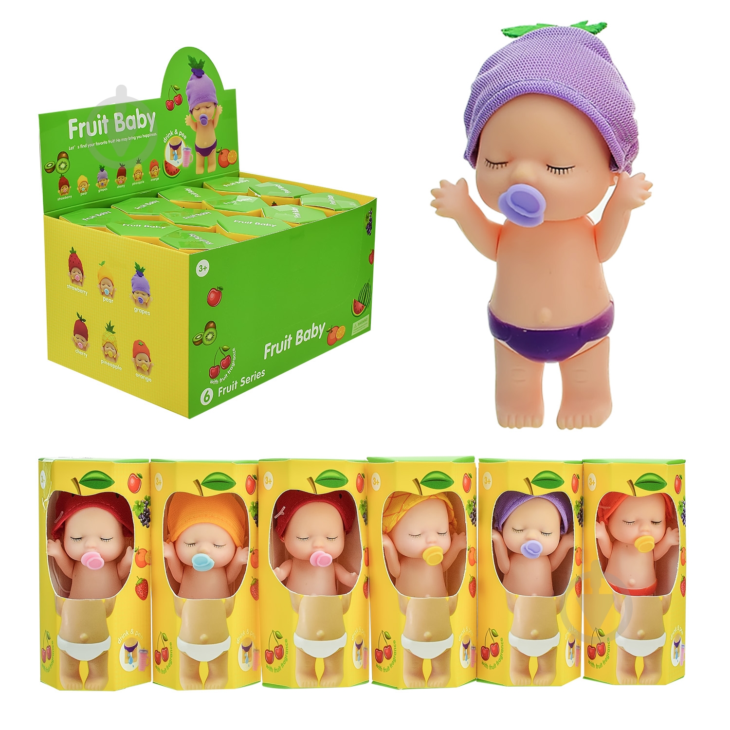 Кукла Fruit baby 6 видов в ассортименте A385A - фото 1 Кукла Fruit baby 6 видов в ассортименте A385A - фото 1