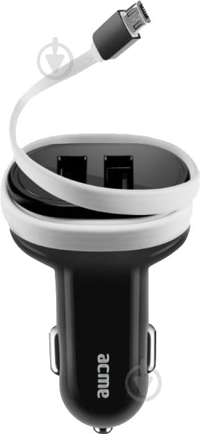 Автомобільний зарядний пристрій Acme CH106 2-ports, Micro USB Car charger, 3.1A - фото 2