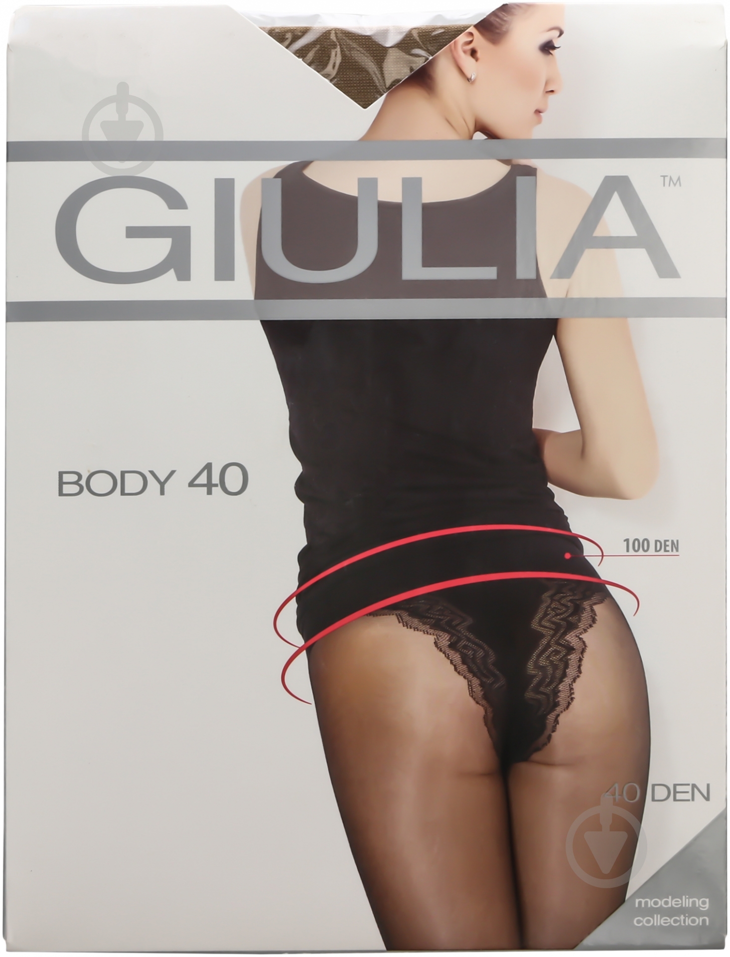 Колготки Giulia Body 40 den 4 светло-коричневый - фото 1