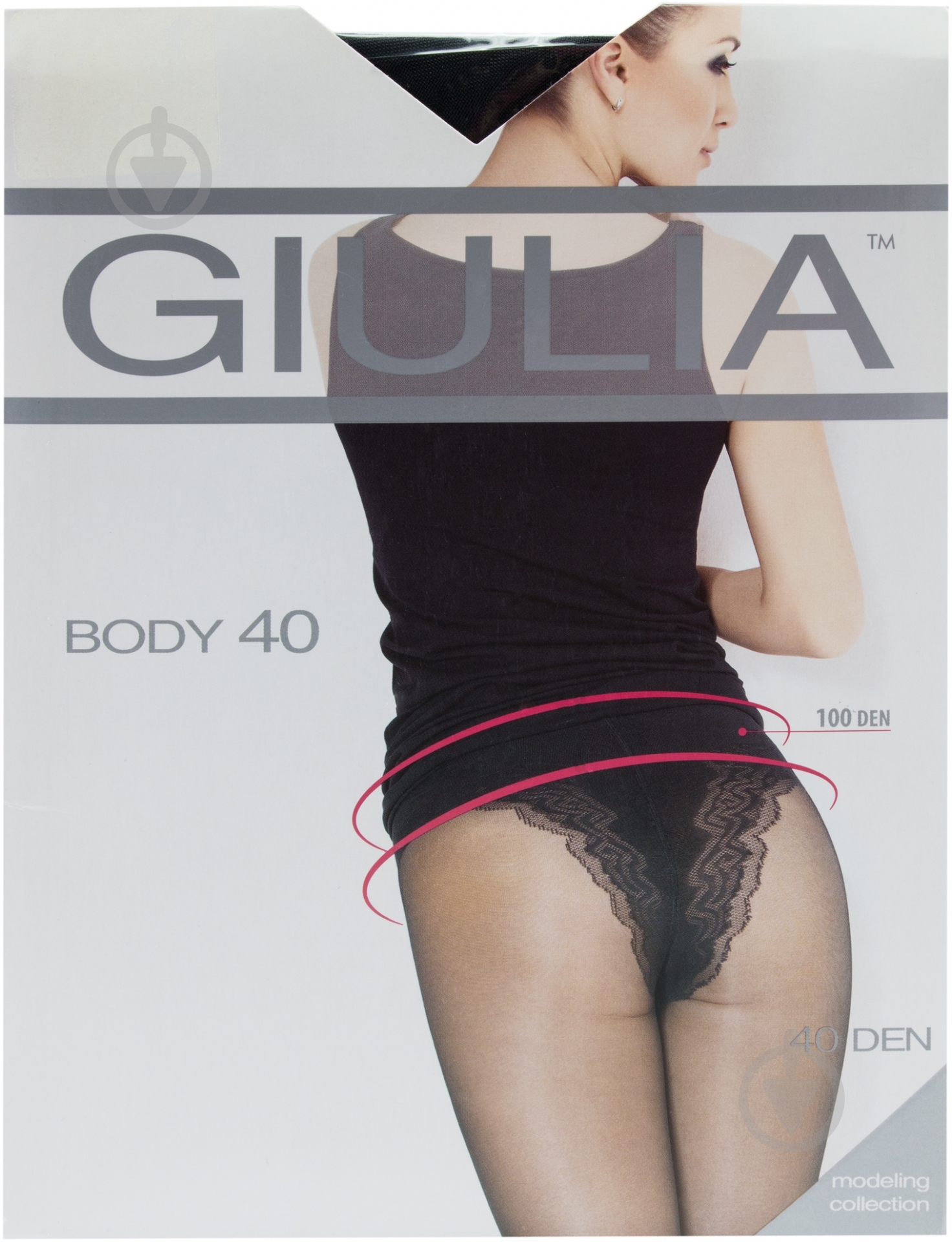 Колготки Giulia Body 40 den 2 черный - фото 1