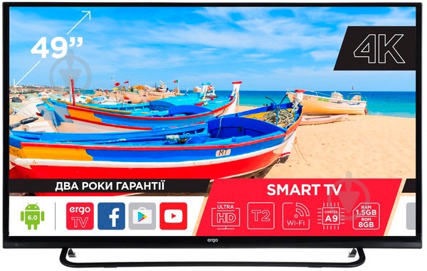 Телевизор Ergo 49СU6500AK - фото 1