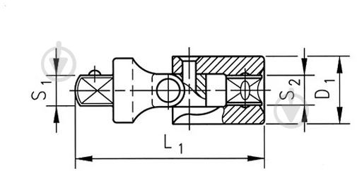 Кардан WURTH 1/4" 0713118301 - фото 2 Кардан WURTH 1/4" 0713118301 - фото 2