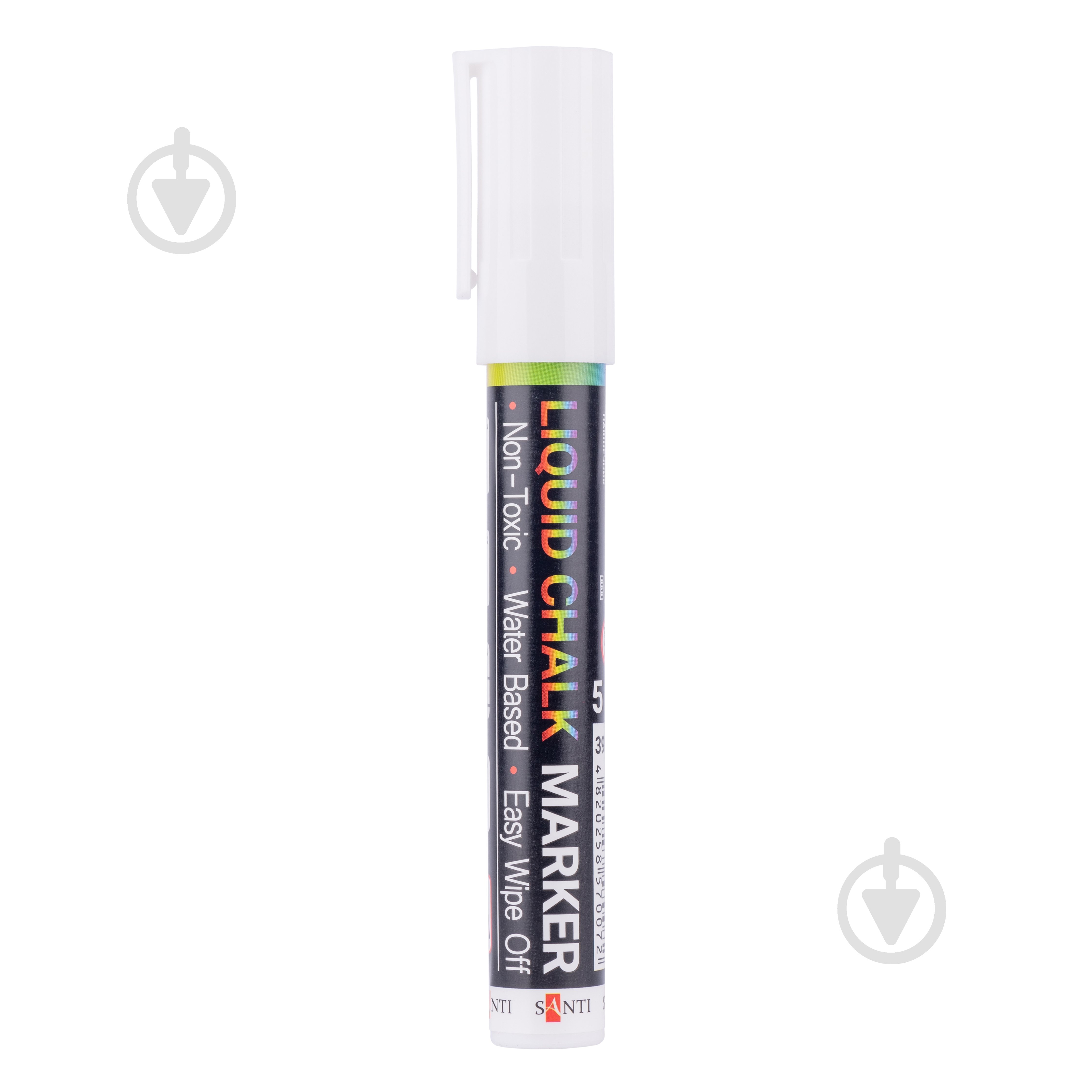 Маркер меловой Santi 8 мм белый - фото 1 Маркер меловой Santi 8 мм белый - фото 1